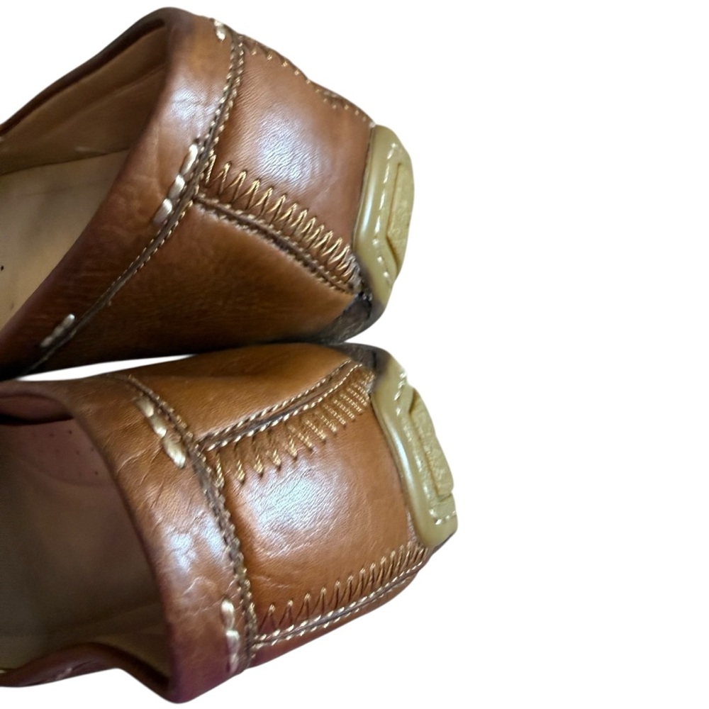 FRYE Brown Leather Moccasin Slip-Ons Driving Loafers Men’s Shoes - US Size 12 - Picture 8 of 14